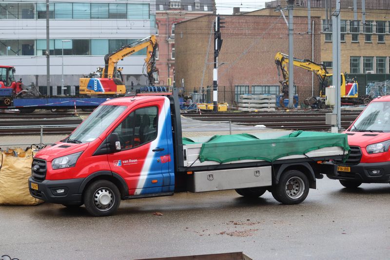 Werkzaamheden aan verbreding perron Utrecht Centraal